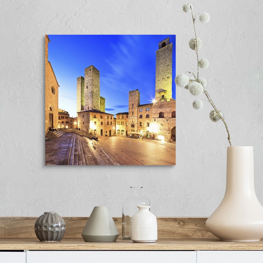 A farmhouse room featuring Italy, Tuscany, Mediterranean area, Siena district, Val d'Elsa, San Gimignano, Cathedral