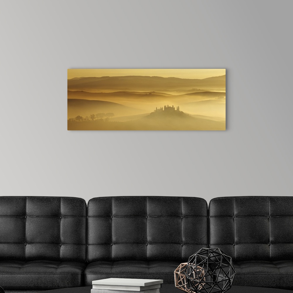A modern room featuring Italy, Tuscany, Morning light