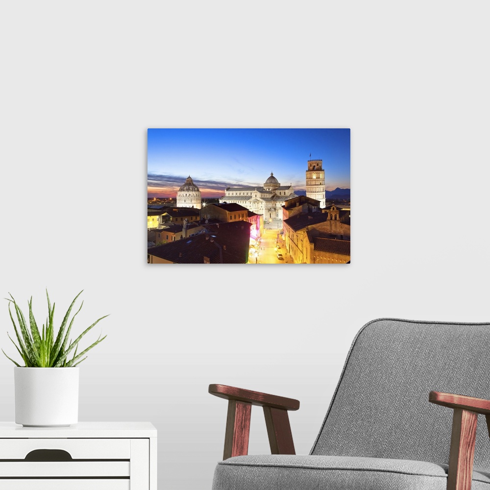 A modern room featuring Italy, Tuscany, Pisa district, Pisa, Piazza dei Miracoli, Leaning Tower of Pisa
