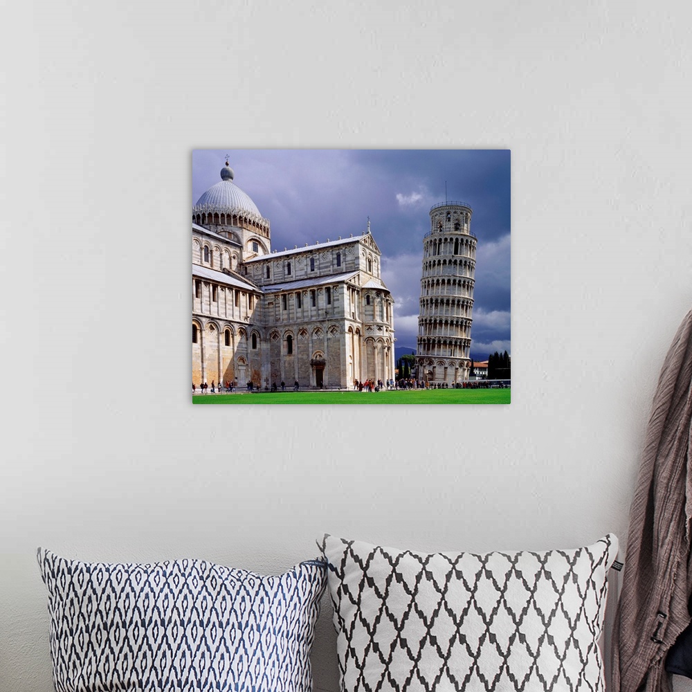 A bohemian room featuring Italy, Tuscany, Pisa, Miracle Square, Leaning Tower, Duomo and campanile