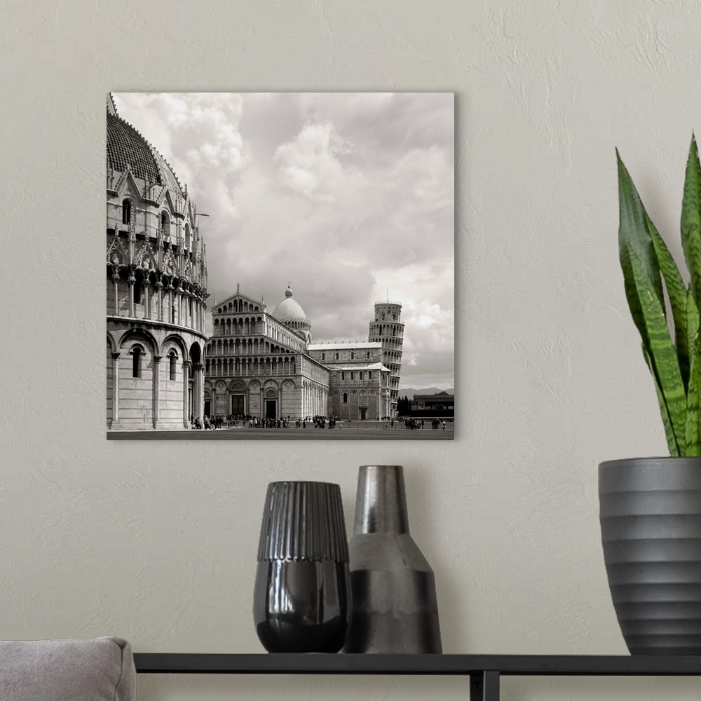 A modern room featuring Italy, Tuscany, Pisa, Piazza dei Miracoli, Duomo, the Leaning Tower and the Baptistery