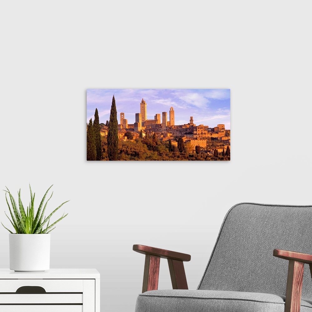 A modern room featuring Italy, Tuscany, San Gimignano, The town