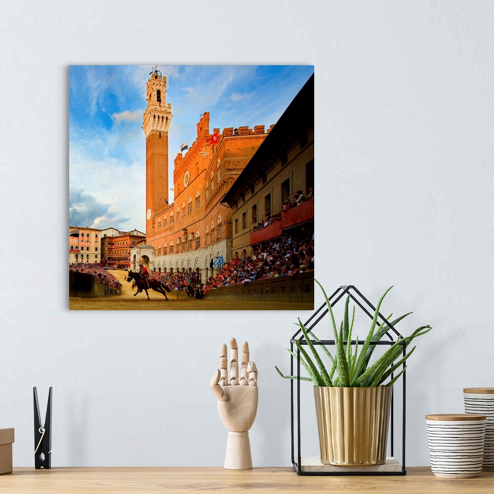 A bohemian room featuring Italy, Tuscany, Siena, Palio