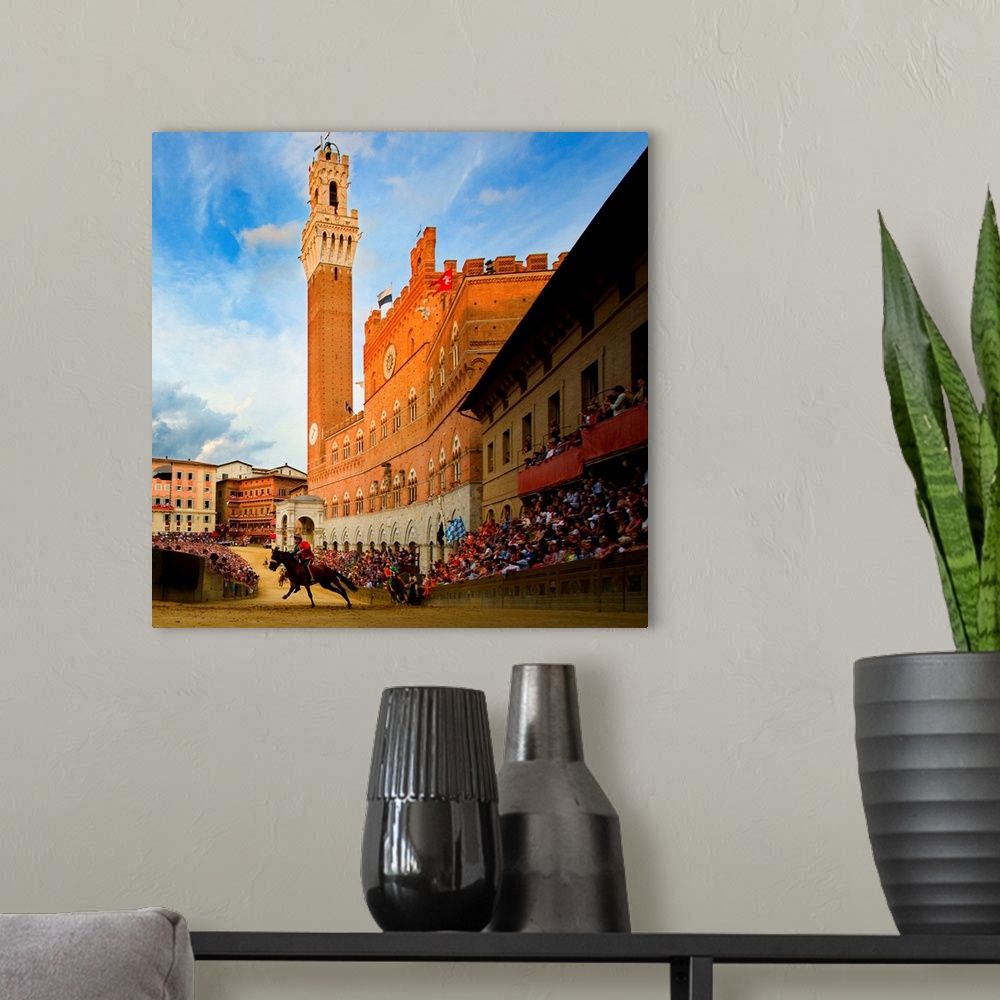A modern room featuring Italy, Tuscany, Siena, Palio