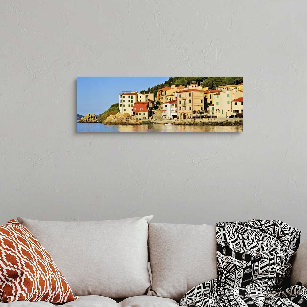 A bohemian room featuring Italy, Tuscany, Tuscan Archipelago National Park, Elba island, Village of Cotone