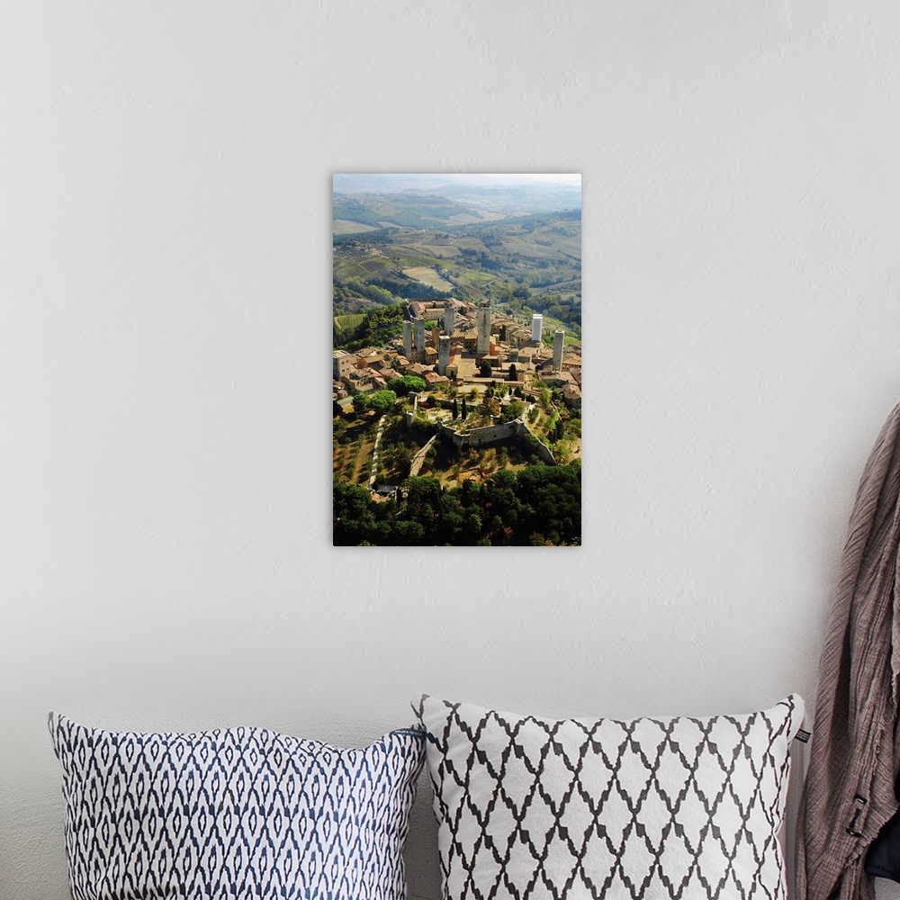 A bohemian room featuring Italy, Tuscany, Val d'Elsa, San Gimignano