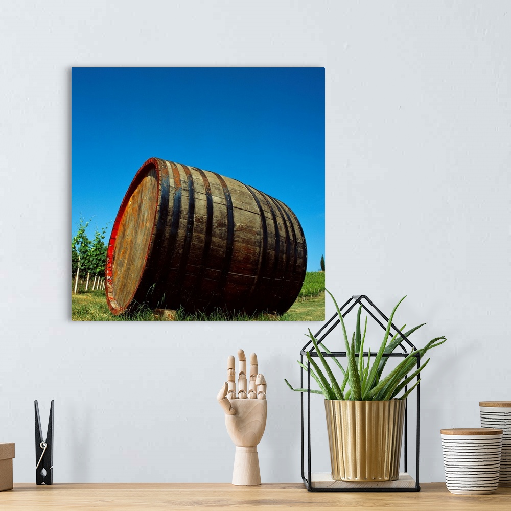 A bohemian room featuring Italy, Tuscany, Wine barrel in Chianti district