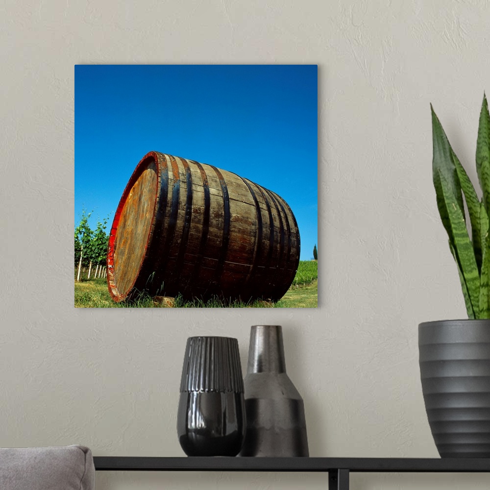 A modern room featuring Italy, Tuscany, Wine barrel in Chianti district