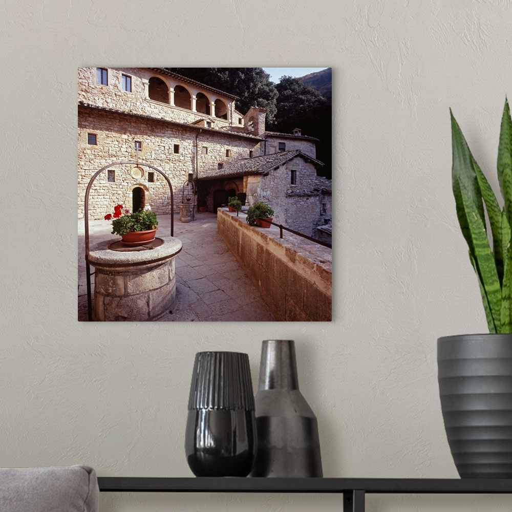 A modern room featuring Italy, Umbria, Assisi, Monte Subasio, Eremo delle Carceri