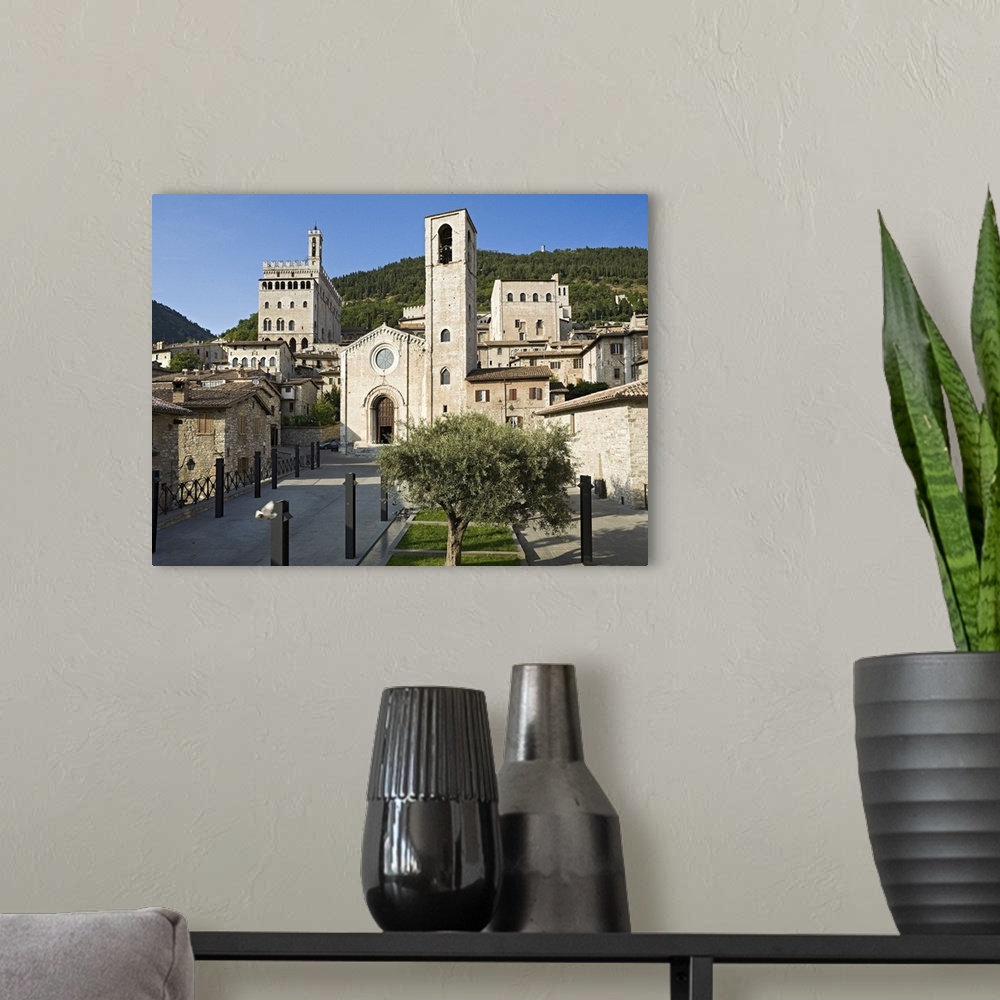 A modern room featuring Italy, Umbria, Gubbio, Mediterranean area, Perugia district, Travel Destination, View of Piazza S...