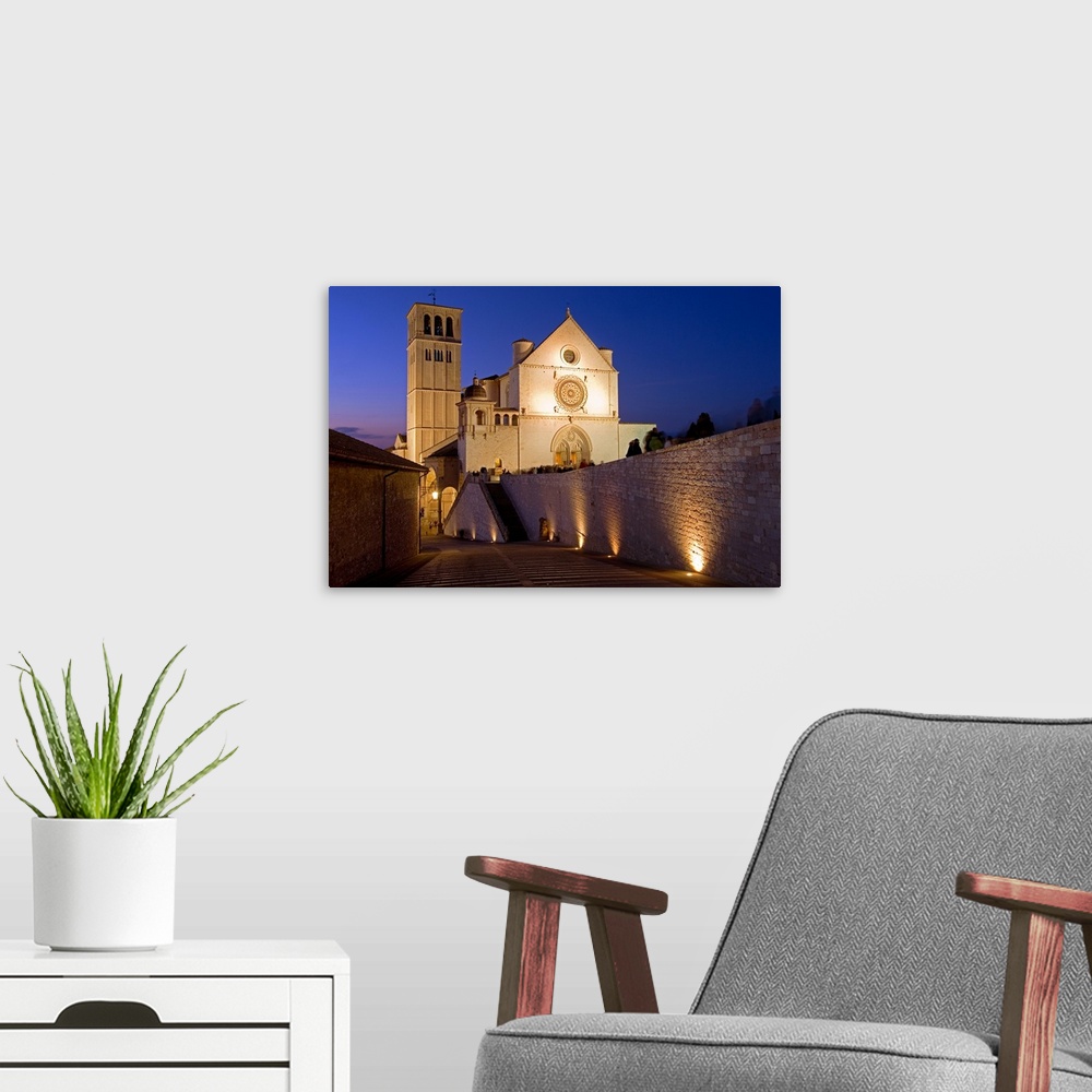 A modern room featuring Italy, Umbria, Mediterranean area, Perugia district, Assisi, Basilica of San Francesco