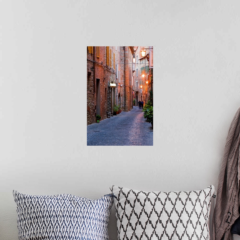 A bohemian room featuring Italy, Umbria, Monteleone d'Orvieto, Terni district, Main street