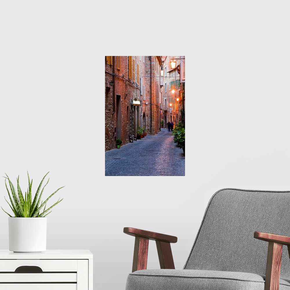 A modern room featuring Italy, Umbria, Monteleone d'Orvieto, Terni district, Main street