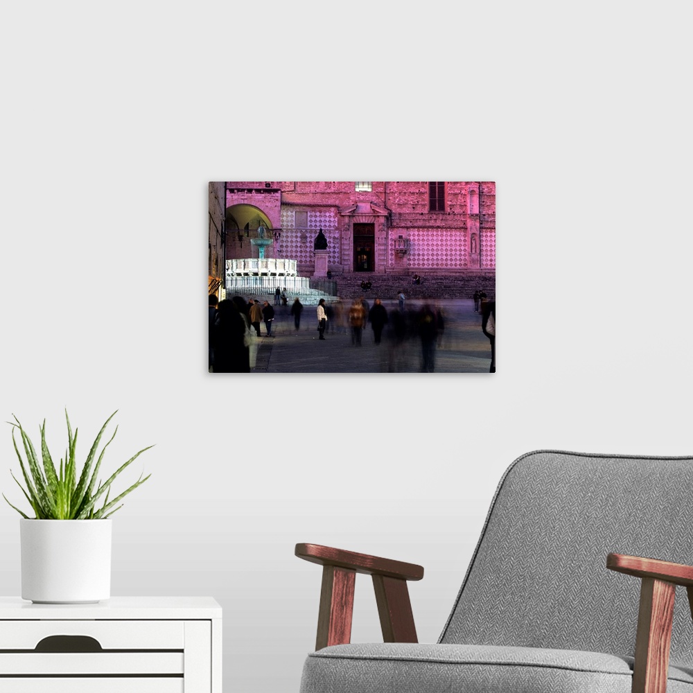 A modern room featuring Italy, Umbria, Perugia, Cathedral and Fontana Maggiore