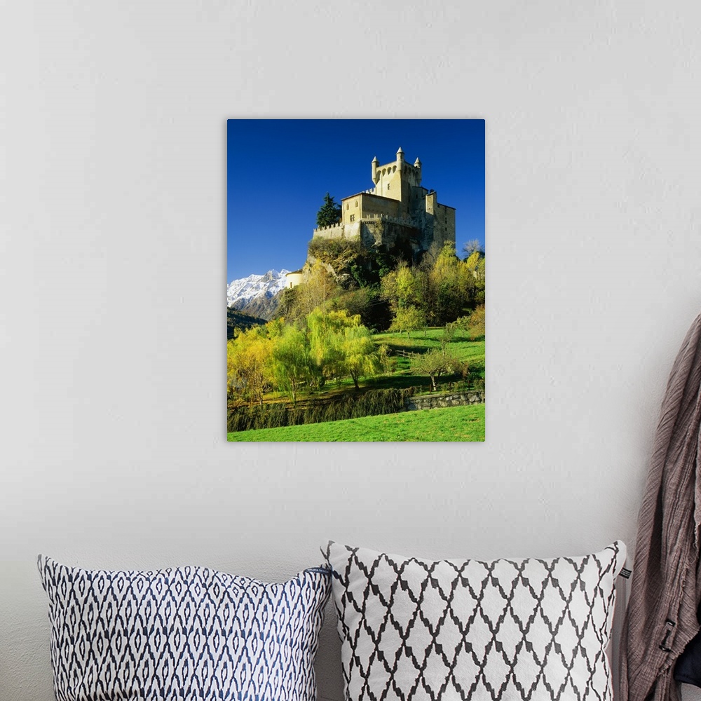 A bohemian room featuring Italy, Valle d'Aosta, Castle of Saint-Pierre