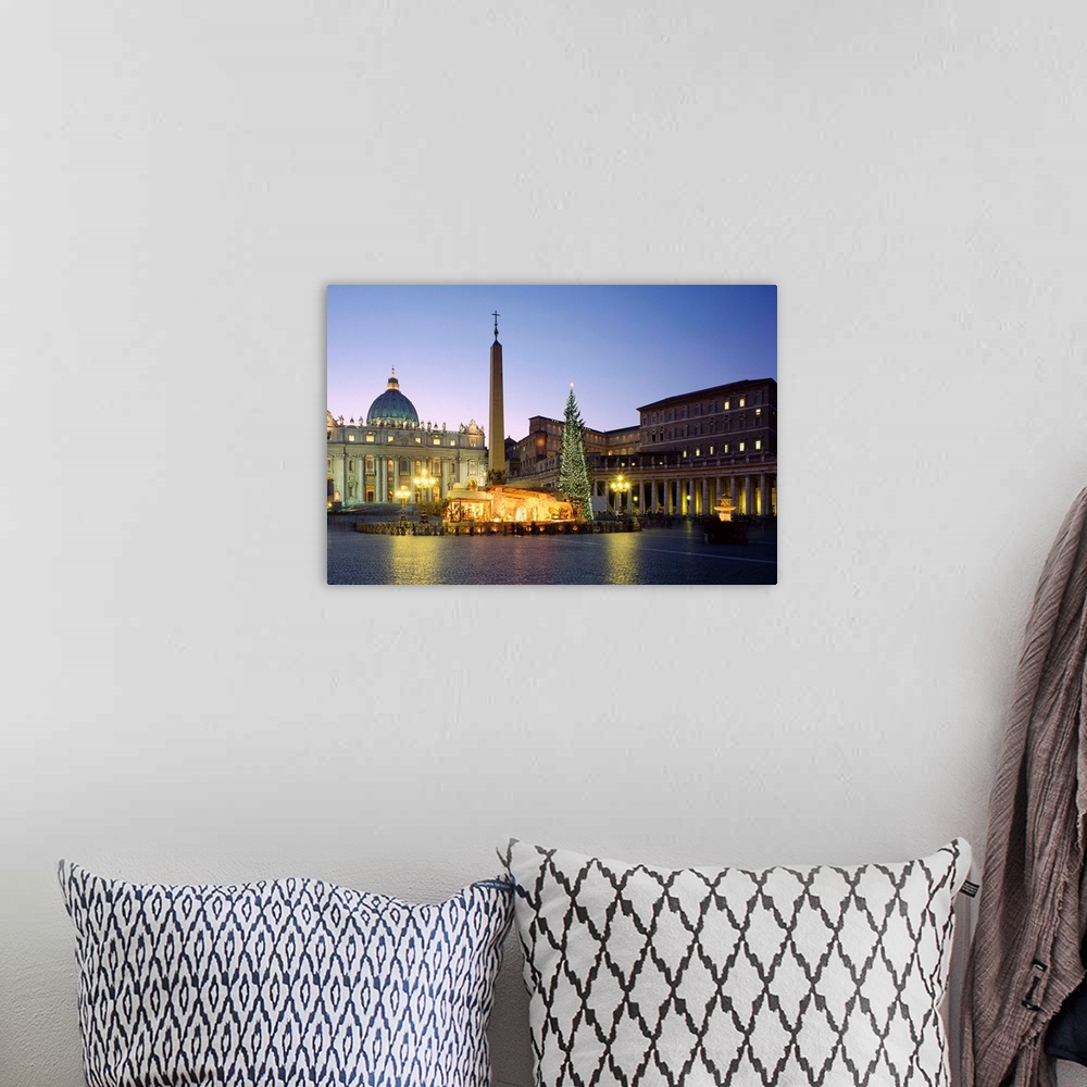 A bohemian room featuring Italy, Latium, Roma district, Vatican City, Rome, St Peter's Square, St Peter's Basilica, Square ...