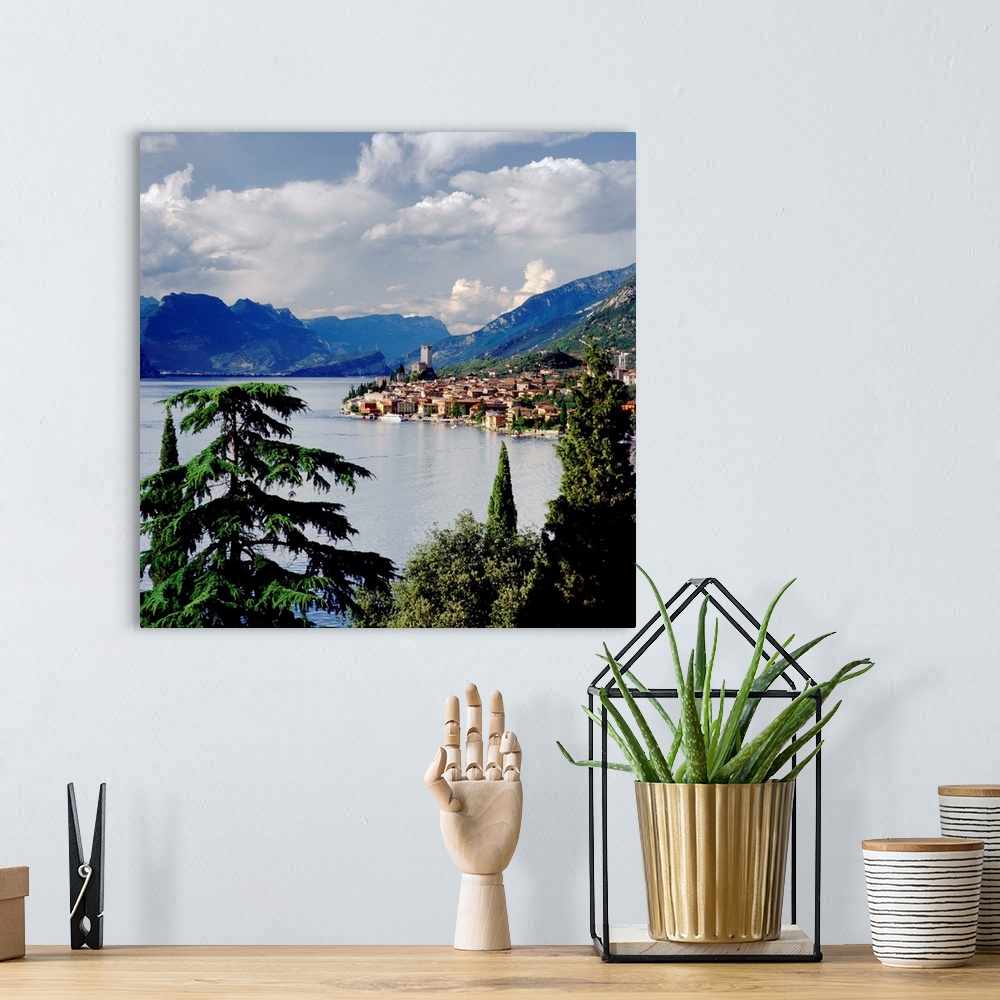 A bohemian room featuring Italy, Veneto, Garda Lake, Malcesine, Mediterranean area, Verona district, Travel Destination, .