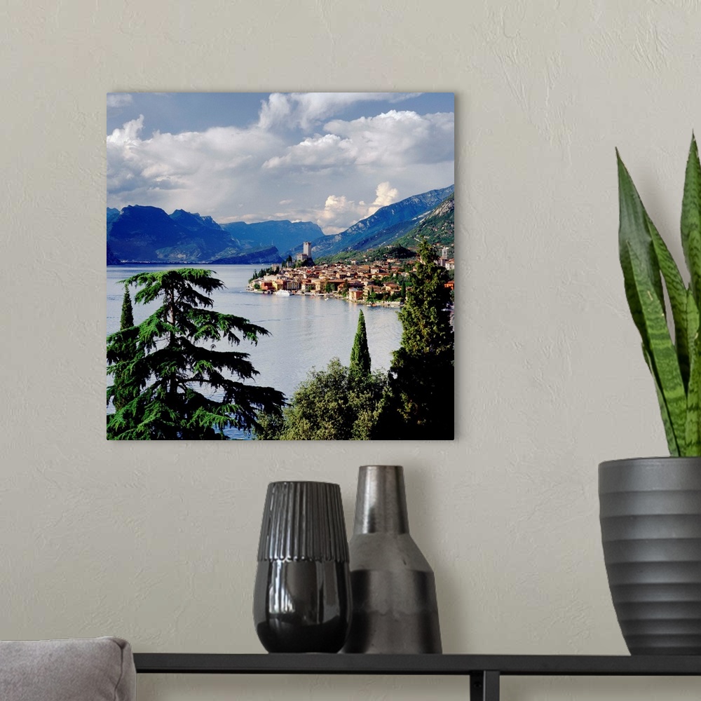 A modern room featuring Italy, Veneto, Garda Lake, Malcesine, Mediterranean area, Verona district, Travel Destination, .
