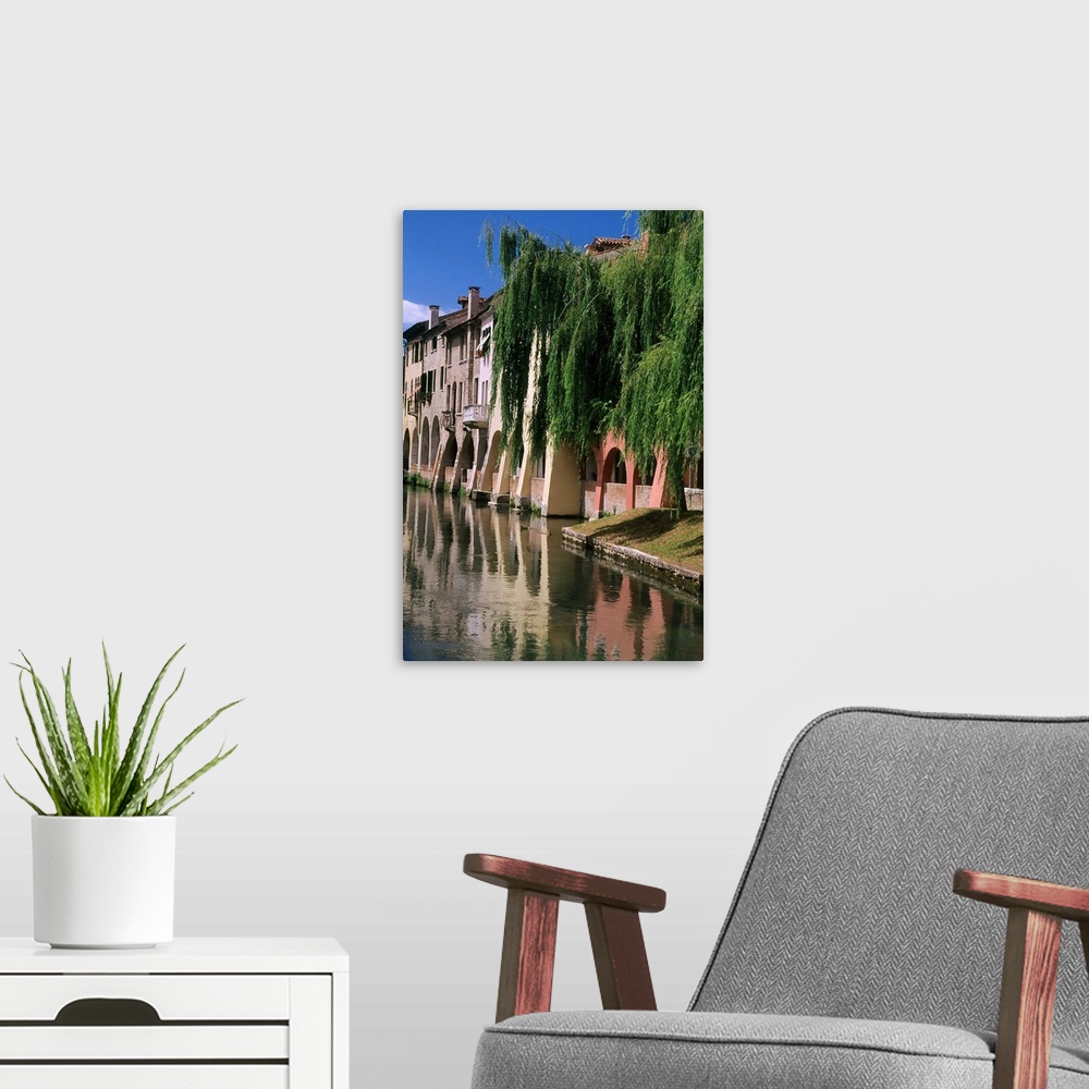 A modern room featuring Italy, Veneto, Treviso, Canale Buranelli (Buranelli canal)