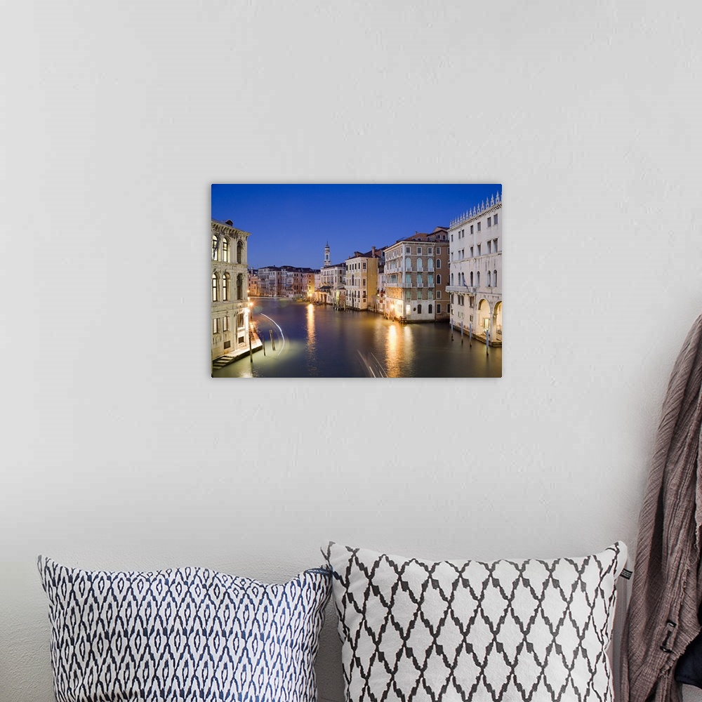 A bohemian room featuring Italy, Veneto, Venice, Grand Canal, View from Rialto Bridge