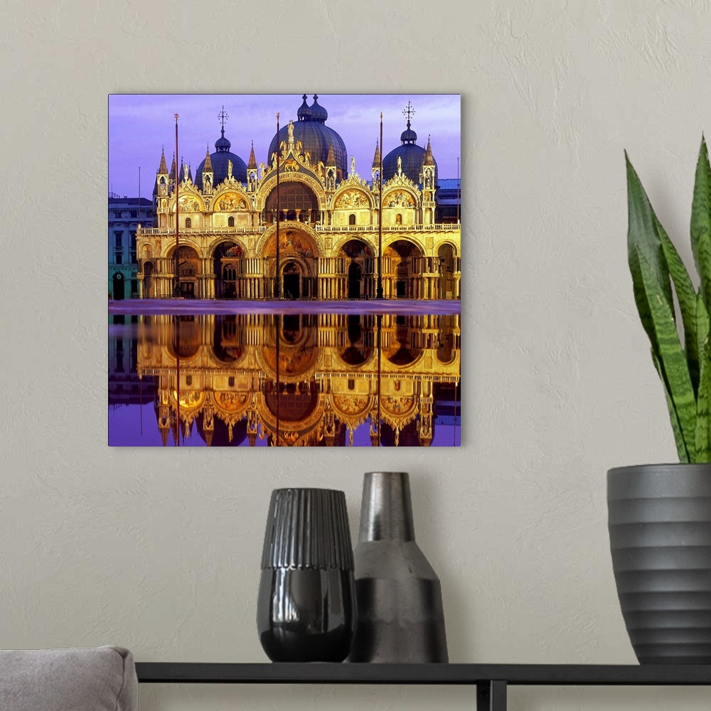 A modern room featuring Italy, Veneto, Venice, Saint Mark's Square, St. Mark's Cathedral, Piazza San Marco