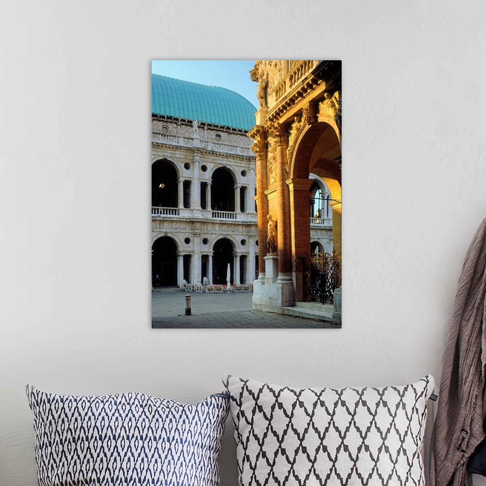 A bohemian room featuring Italy, Veneto, Vicenza, Piazza dei Signori, Basilica, architect Palladio