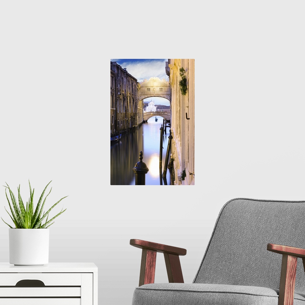 A modern room featuring Italy, Veneto, Venezia district, Venice, Bridge of Sighs.
