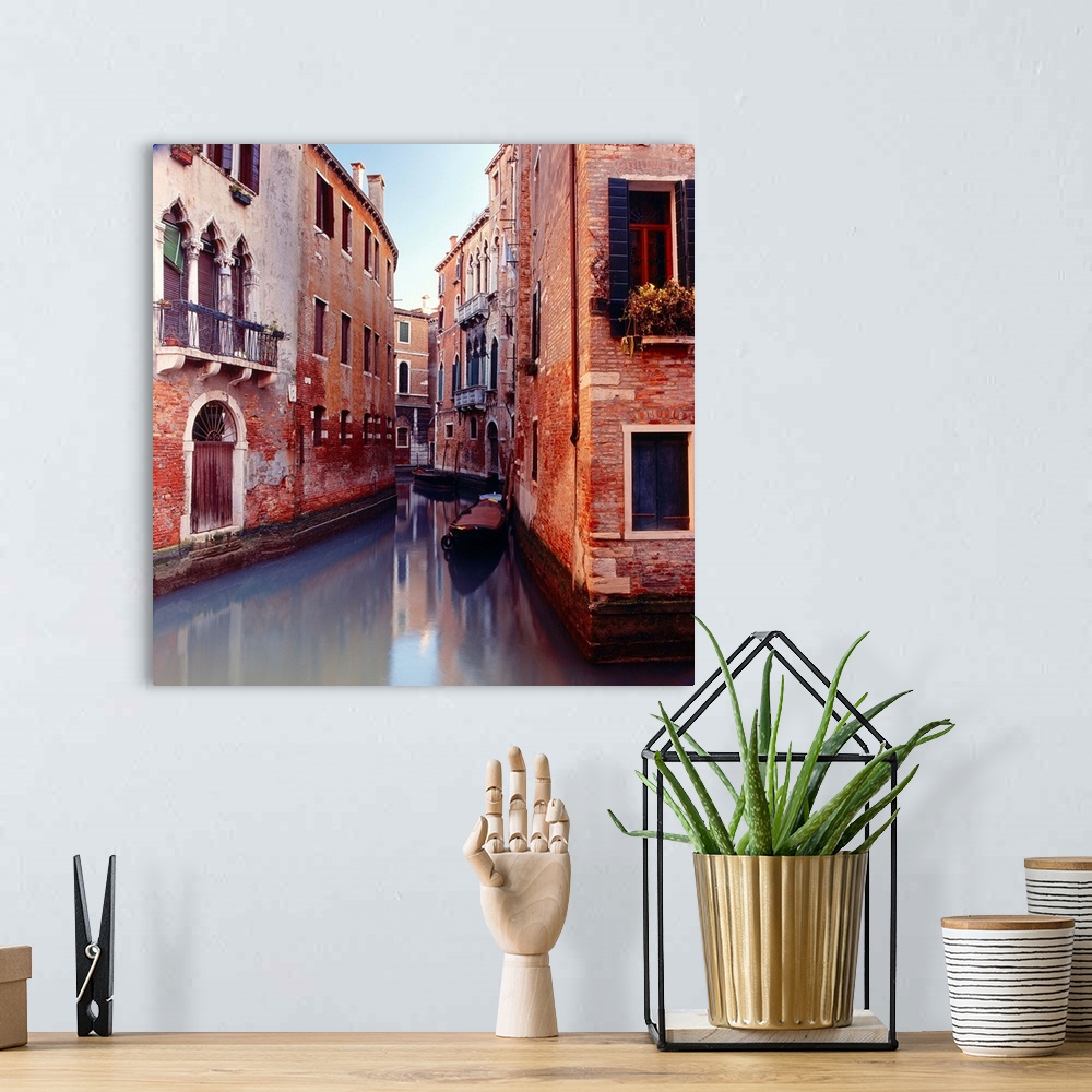 A bohemian room featuring Italy, Italia, Veneto, Venetian Lagoon, Venice, Venezia, Canal near Santa Maria dei Miracoli church