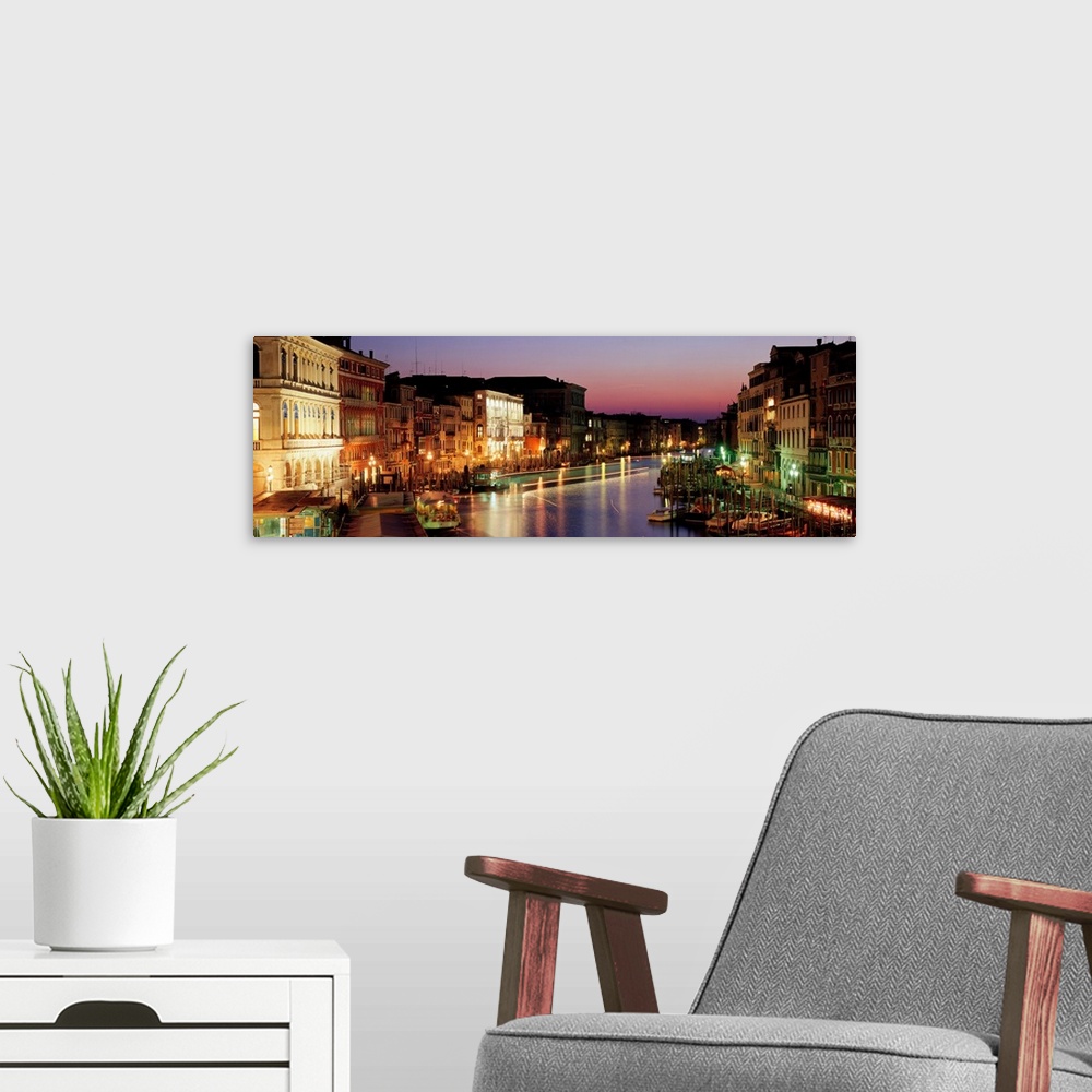 A modern room featuring Italy, Venice, Canal Grande, evening