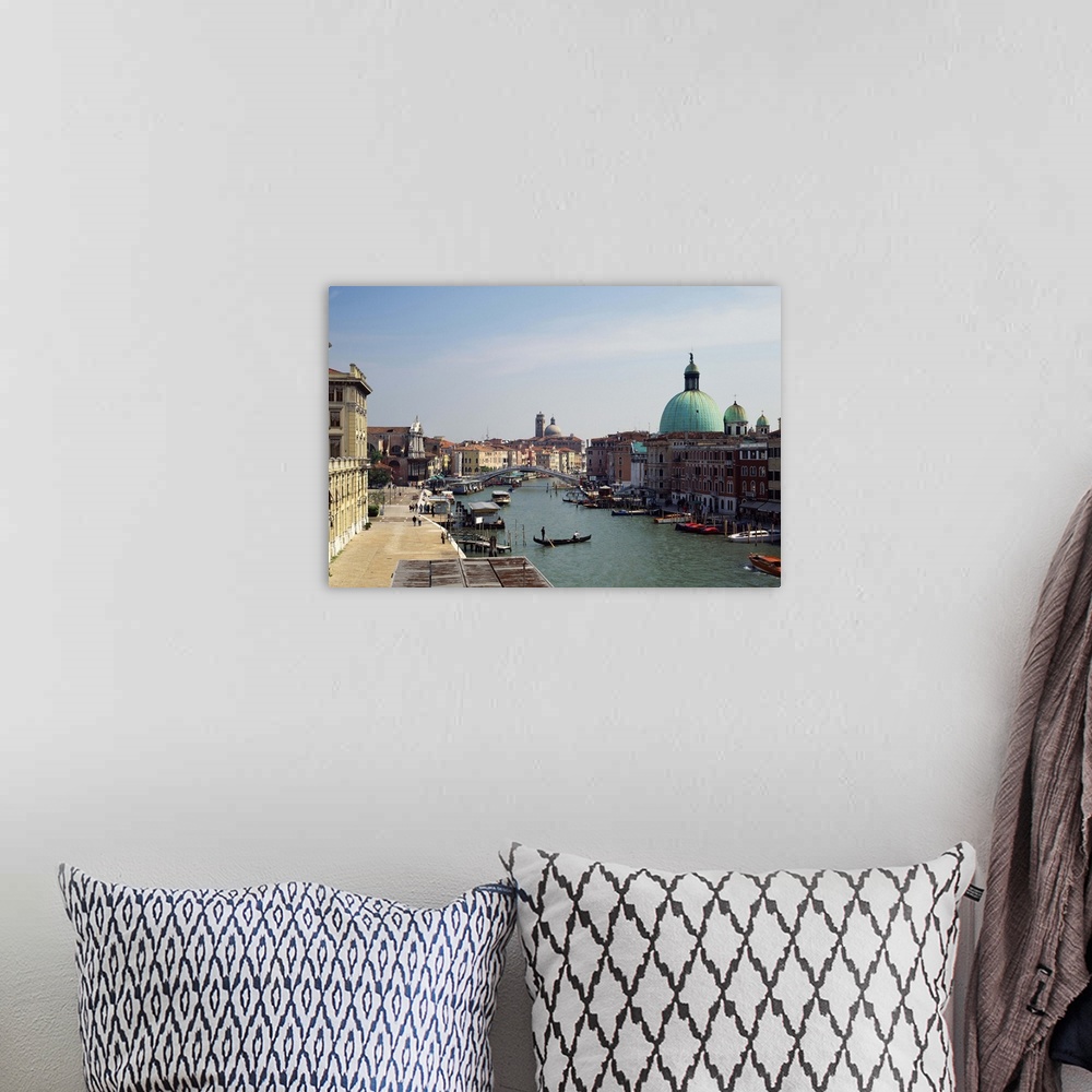 A bohemian room featuring Italy, Italia, Veneto, Venetian Lagoon, Venice, Venezia, Canal Grande near the train station