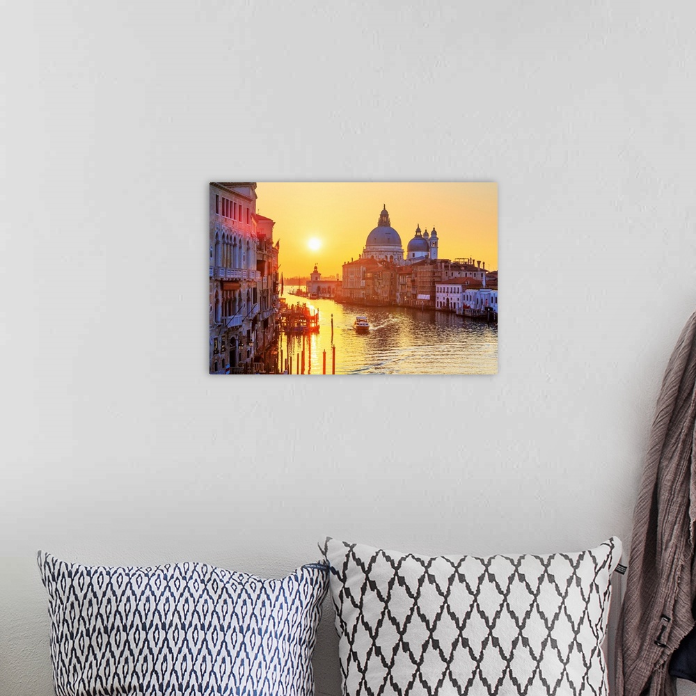 A bohemian room featuring Italy, Veneto, Venetian Lagoon, Adriatic Coast, Venezia district, Venice, Grand Canal, Santa Mari...