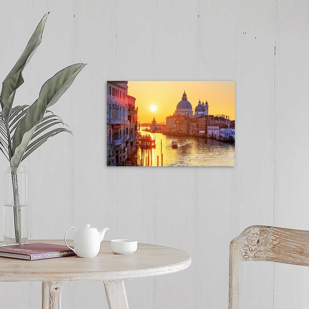 A farmhouse room featuring Italy, Veneto, Venetian Lagoon, Adriatic Coast, Venezia district, Venice, Grand Canal, Santa Mari...