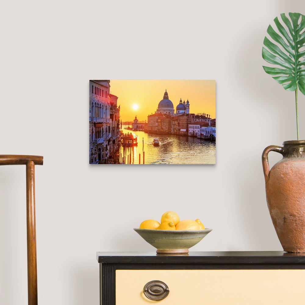 A traditional room featuring Italy, Veneto, Venetian Lagoon, Adriatic Coast, Venezia district, Venice, Grand Canal, Santa Mari...