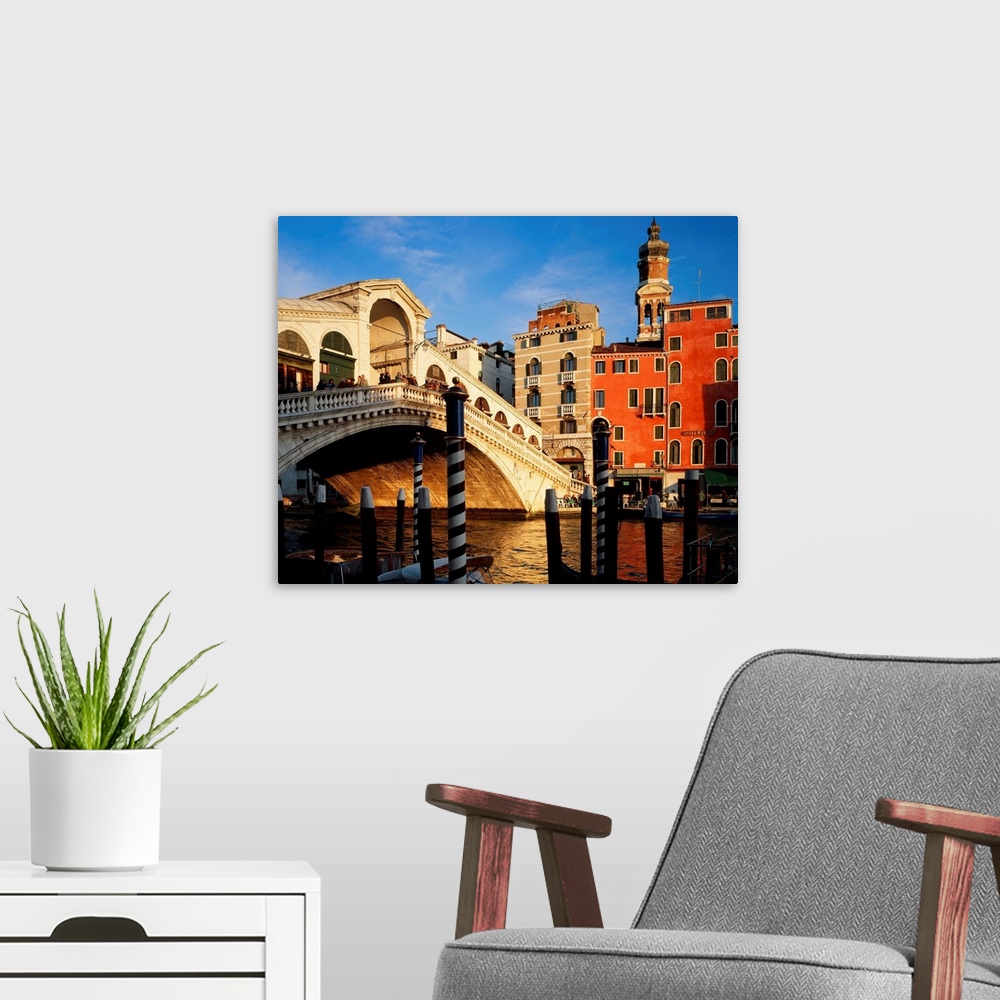 A modern room featuring Italy, Venice, Rialto Bridge