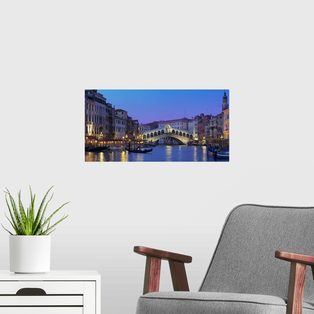 A modern room featuring Italy, Venice, Rialto Bridge, Bridge across the Grand Canal