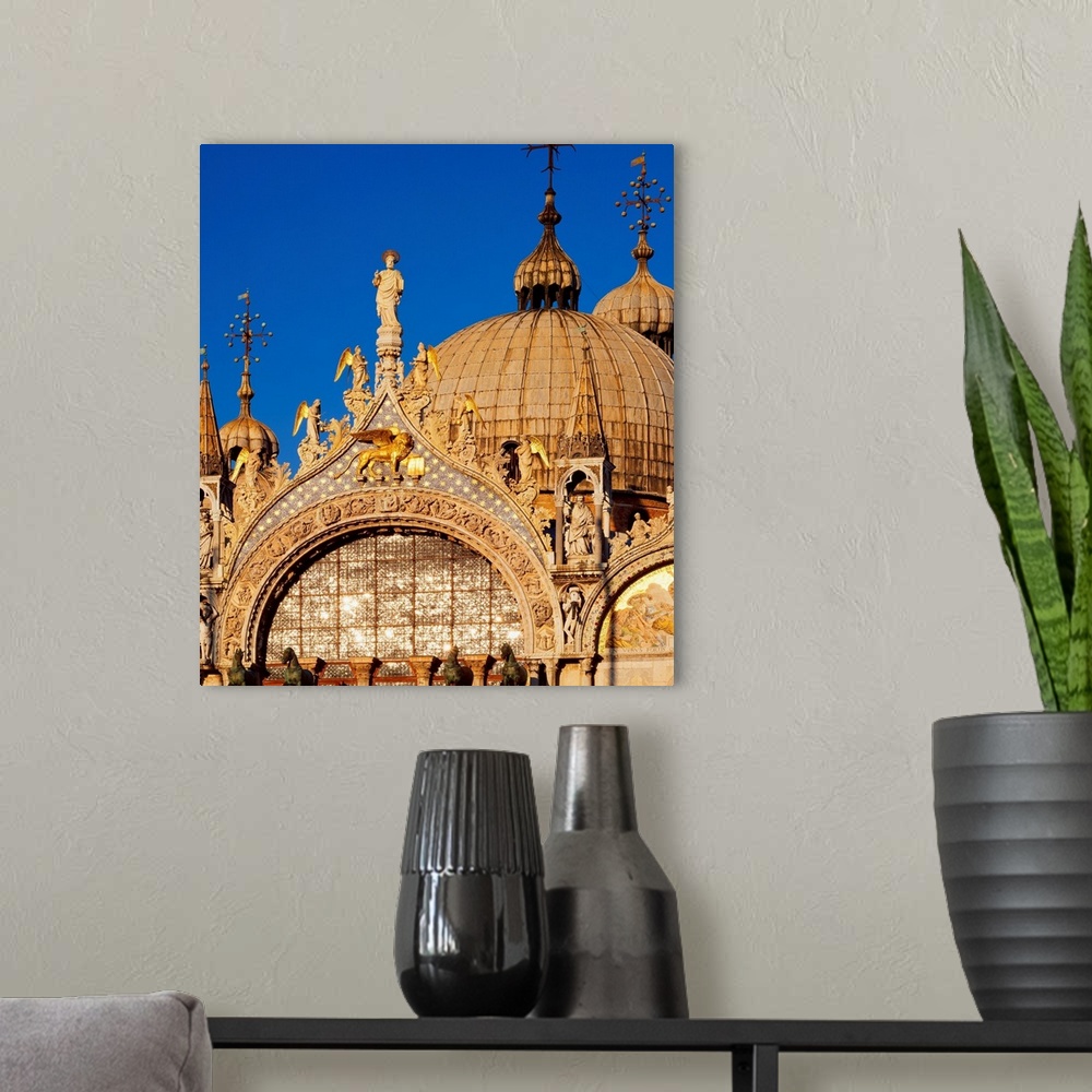 A modern room featuring Italy, Venice, St. Mark's Cathedral, domes