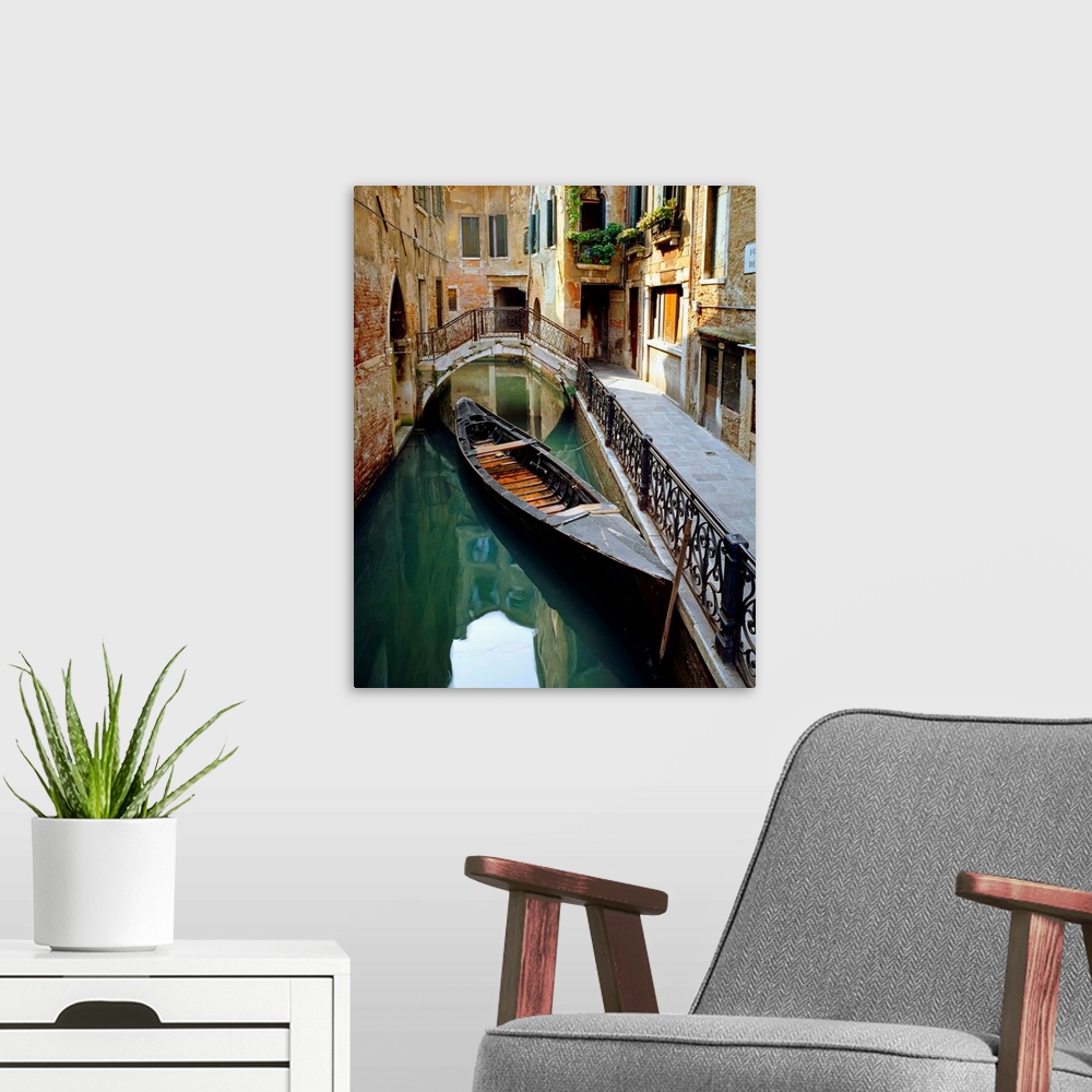 A modern room featuring Italy, Venice, Typical canal