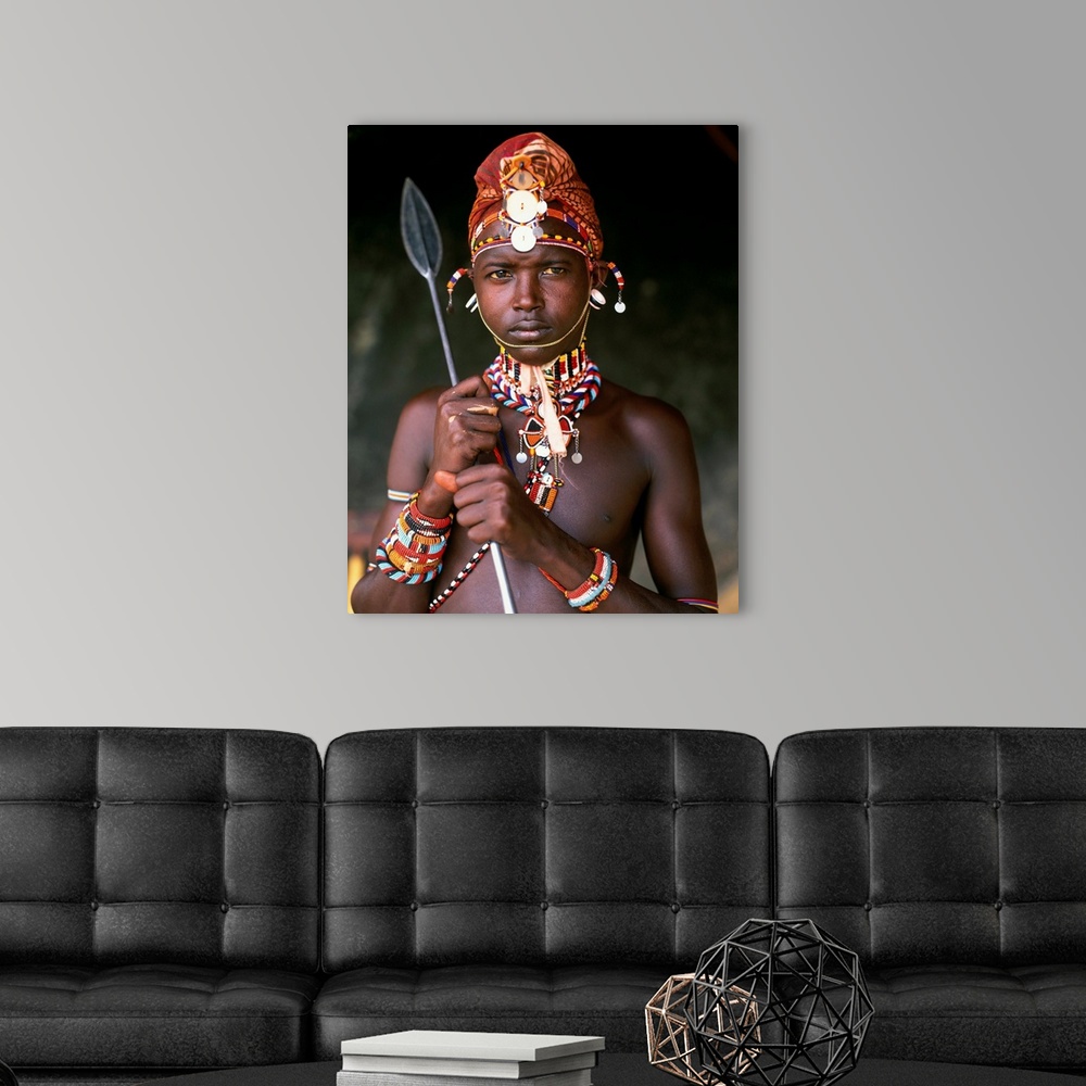 A modern room featuring Kenya, Mount Kenya, National Park, Samburu warrior