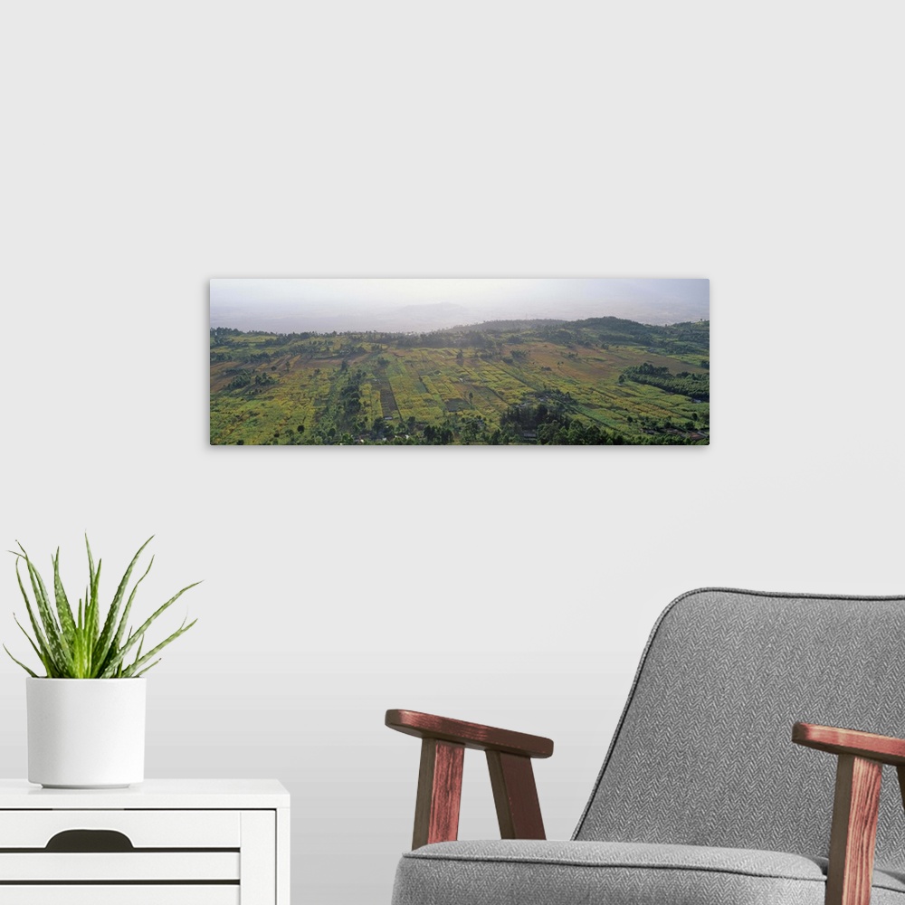 A modern room featuring Kenya, Rift Valley, View of the fields
