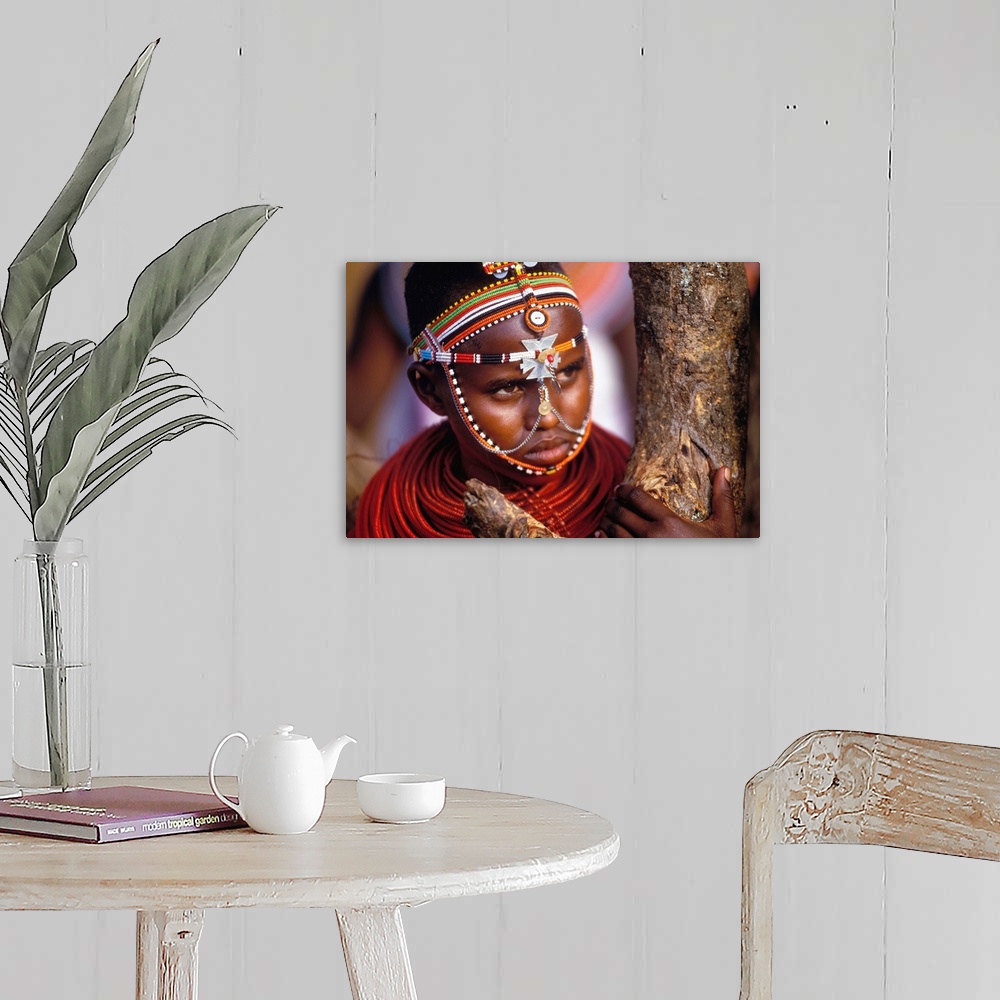 A farmhouse room featuring Kenya, Samburu woman