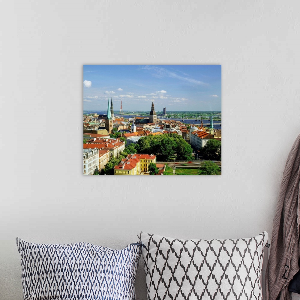 A bohemian room featuring Latvia, Riga, View of the city