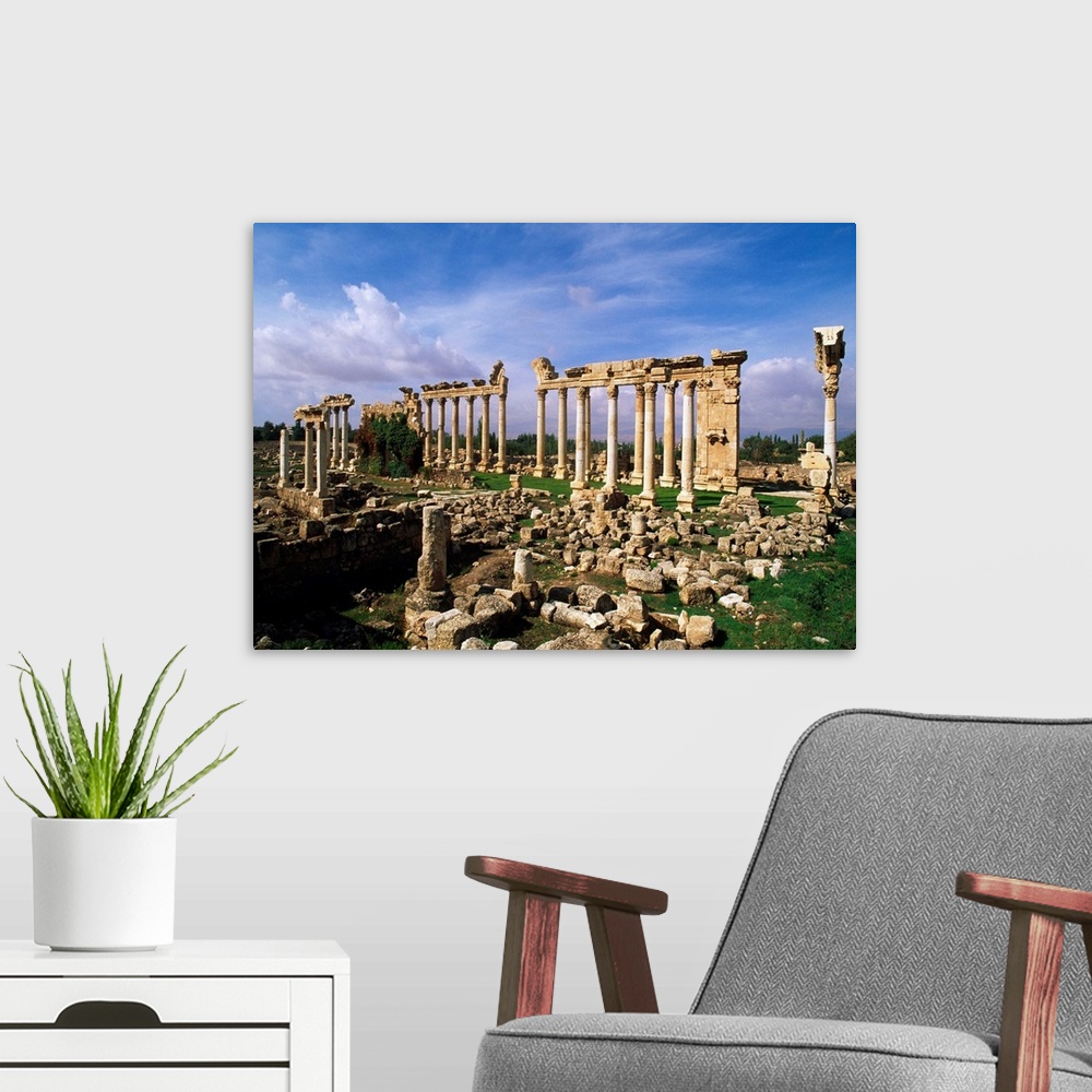 A modern room featuring Lebanon, Al-Biqa`, Ba`labakk, Ruines of Odeon (UNESCO World Heritage)