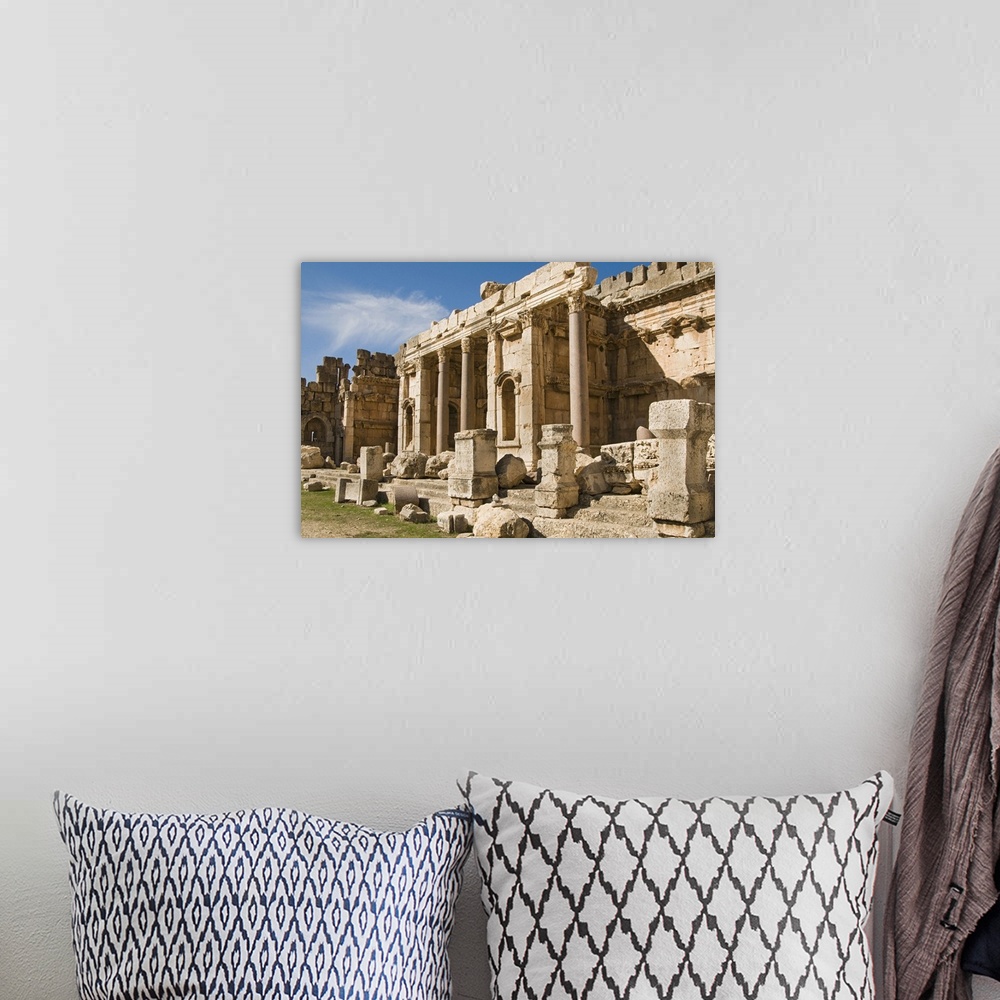 A bohemian room featuring Lebanon, Beqaa, Middle East, Baalbek, View of the Great courtyard