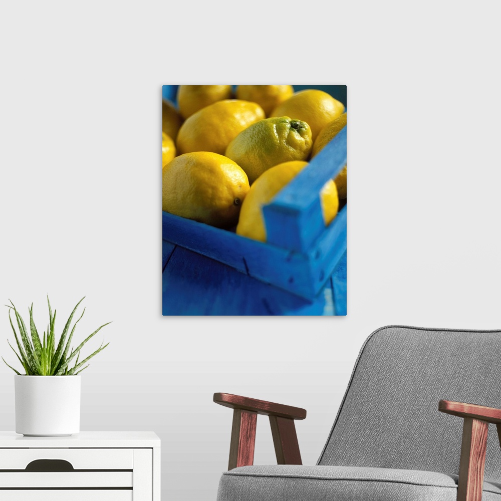 A modern room featuring Lemons box