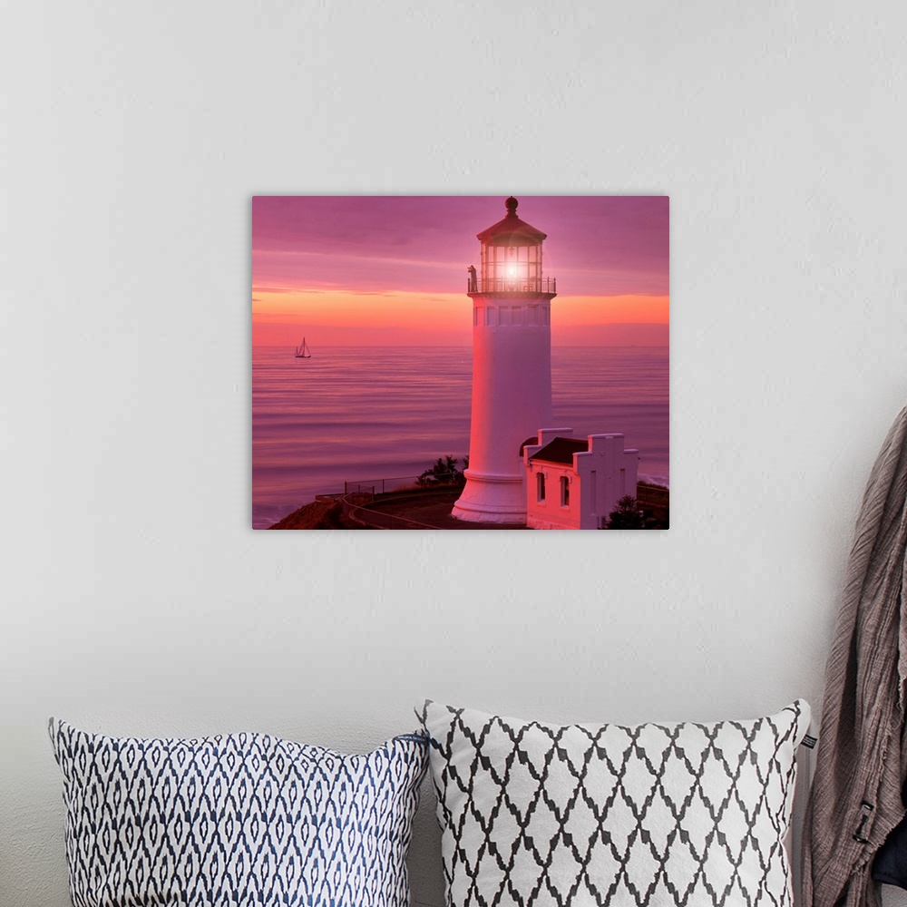 A bohemian room featuring Lighthouse