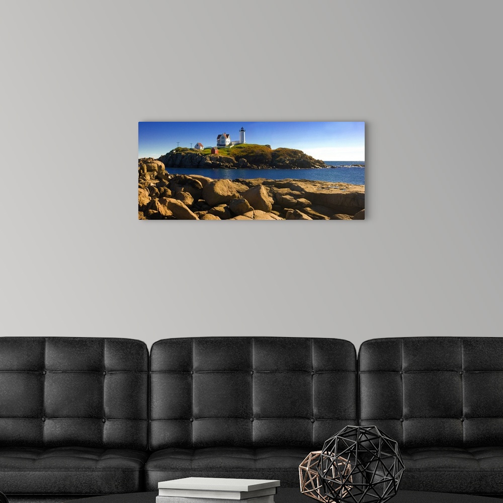 A modern room featuring Maine, Cape Neddick, Atlantic ocean, New England, York Beach, the lighthouse