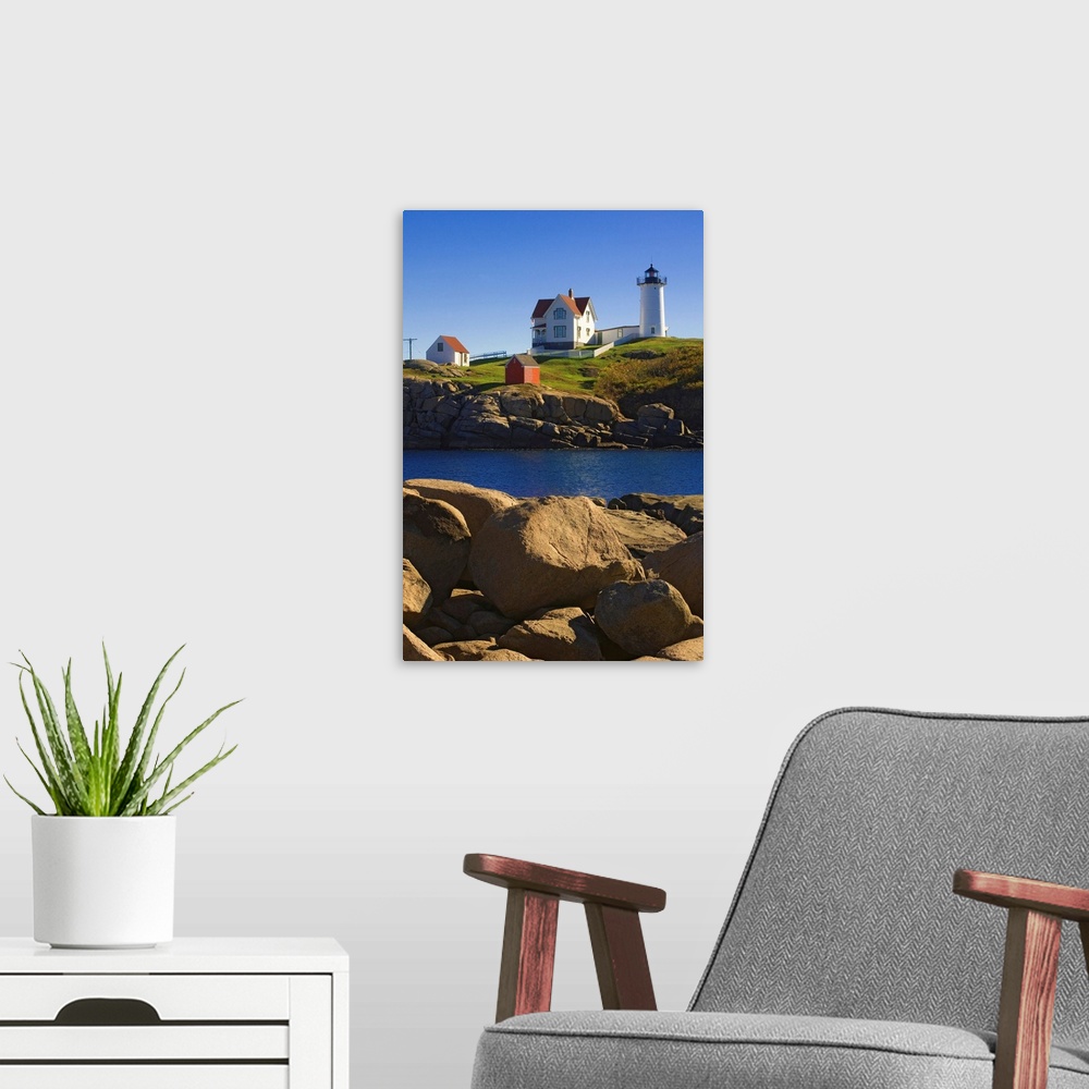 A modern room featuring Maine, Cape Neddick, Atlantic ocean, York Beach, the lighthouse
