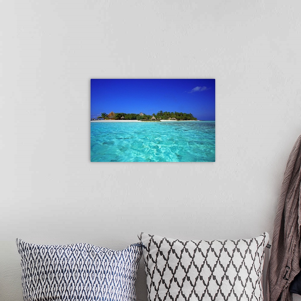 A bohemian room featuring Maldives, Male Atoll, Makunudhoo, Tropics, Indian ocean, View of the island