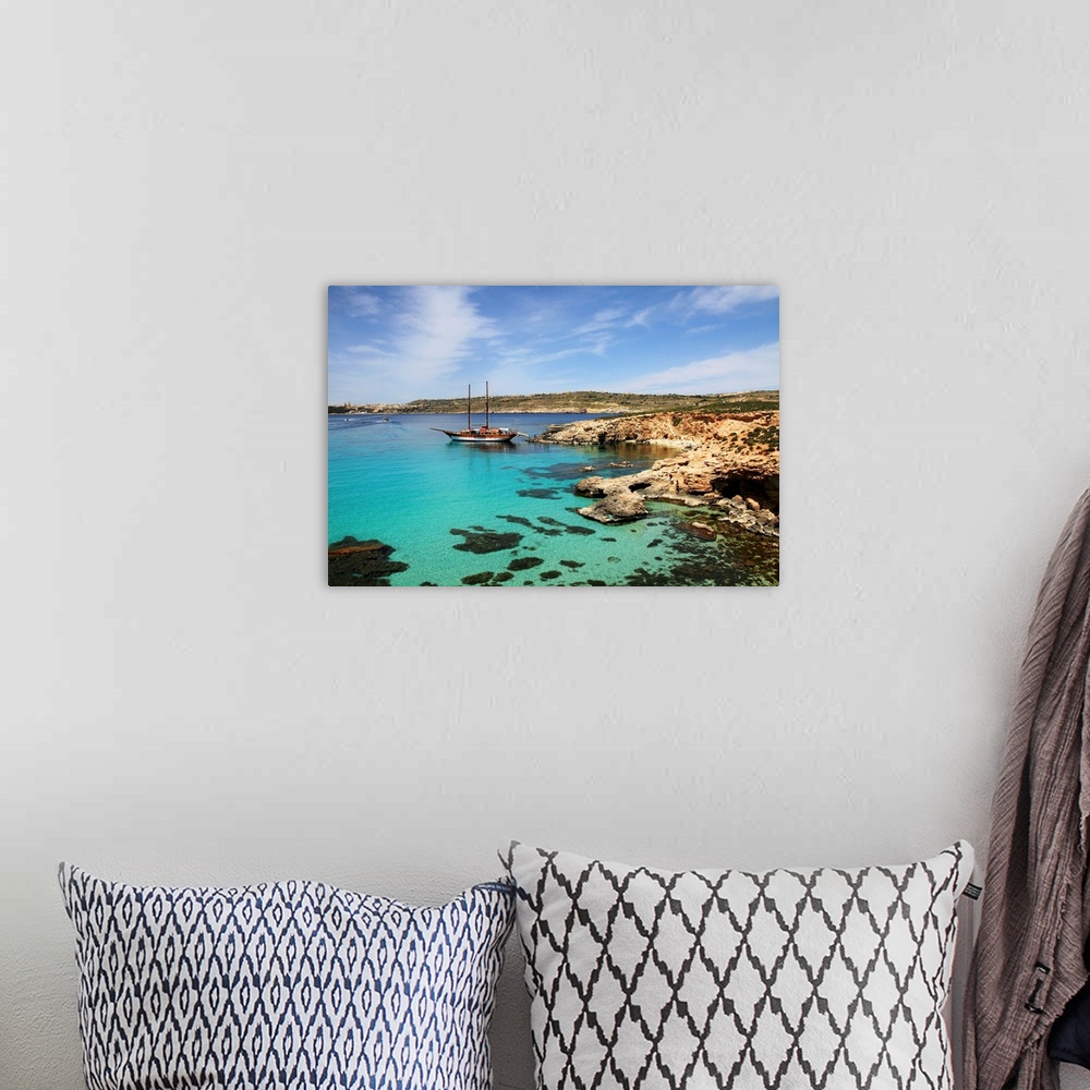 A bohemian room featuring Malta, Comino, Mediterranean sea, Blue Lagoon