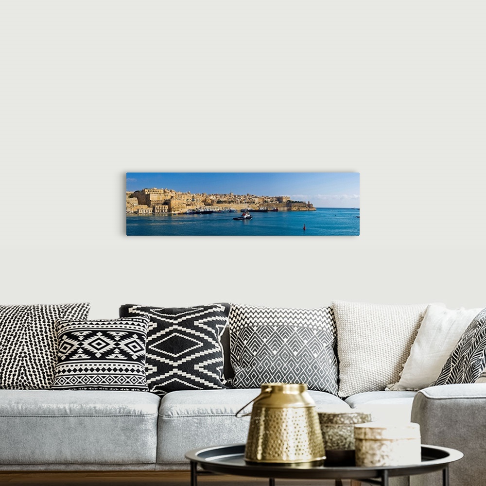 A bohemian room featuring Malta, Valletta, Mediterranean sea, View of Valletta from Senglea